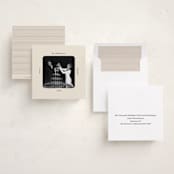 "Vintage Square" - Holiday Cards in Ivory by Beth Vassalo - Assembled