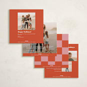 "Happiest of Holidays Wishes" - Holiday Cards in Peppermint by Anja Jankowsky - Back of Card Options