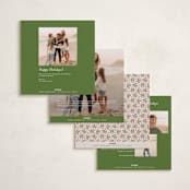 "Tiny Flowers" - Holiday Cards in Santa by Claudia Orengo - Back of Card Options