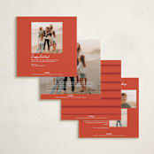 "Keepsake Polaroid" - Holiday Cards in Rouge by Jeremy - Back of Card Options