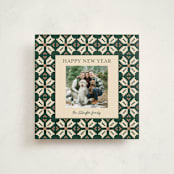 "Woven Joy" - Holiday Cards in Forest by Alisa Galitsyna - Front