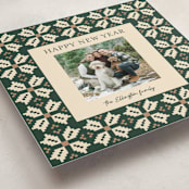 "Woven Joy" - Holiday Cards in Forest by Alisa Galitsyna - Detail
