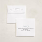"Bright Script" - Holiday Cards in Snow by Lindsay Megahed - FREE Recipient Addressing
