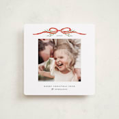 "Bow Topper" - Holiday Cards in Candied Apple by Susan Zinader - Front
