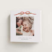 "Bow Topper" - Holiday Cards in Candied Apple by Susan Zinader - Folded Card