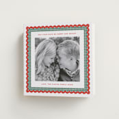 "Gingham Fun" - Holiday Cards in Mistletoe by Erin German - Folded Card