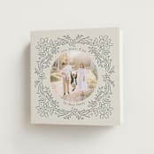 "ornate floral" - Holiday Cards in Charcoal by Jenny Millington - Folded Card