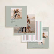 "Classic Single" - Holiday Cards in Ice by Anupama - Back of Card Options