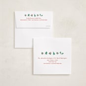 "Full Square" - Holiday Cards in Raspberry by Anna Black - FREE Recipient Addressing