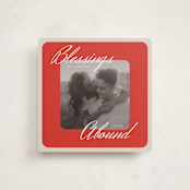 "Abounding Blessings" - Holiday Cards in Cranberry by Danie Romrell - Front