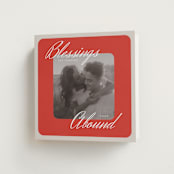 "Abounding Blessings" - Holiday Cards in Cranberry by Danie Romrell - Folded Card