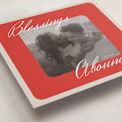 "Abounding Blessings" - Holiday Cards in Cranberry by Danie Romrell - Detail