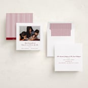 "Garlands" - Holiday Cards in Cranberry Sauce by Blustery August - Assembled