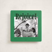 "Square Rejoice" - Holiday Cards in Elf Shoes by Blustery August - Front