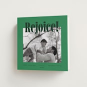 "Square Rejoice" - Holiday Cards in Elf Shoes by Blustery August - Folded Card