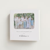 "The Peaceful Minimalist" - Holiday Cards in Snow by Playground Prints - Folded Card
