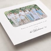 "The Peaceful Minimalist" - Holiday Cards in Snow by Playground Prints - Detail