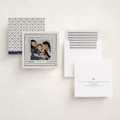 "Little Details" - Holiday Cards in Navy by Claudia Orengo - Assembled