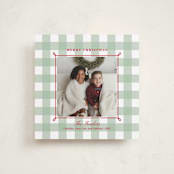 "Festive gingham plaid" - Holiday Cards in Holly Berry by Alston Foster - Front