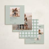 "Festive gingham plaid" - Holiday Cards in Holly Berry by Alston Foster - Back of Card Options