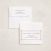 "Festive gingham plaid" - Holiday Cards in Holly Berry by Alston Foster - FREE Recipient Addressing