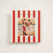 "Cabana" - Holiday Cards in Candy Cane by Morgan Kendall - Front
