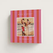 "Cabana" - Holiday Cards in Strawberry by Morgan Kendall - Folded Card