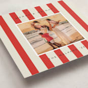 "Cabana" - Holiday Cards in Candy Cane by Morgan Kendall - Detail