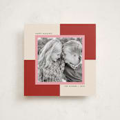 "Checkmate" - Holiday Cards in Cranberry Tart by Morgan Kendall - Front