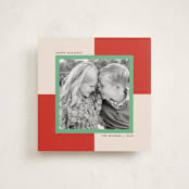 "Checkmate" - Holiday Cards in Candy Cane by Morgan Kendall - Front