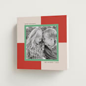 "Checkmate" - Holiday Cards in Candy Cane by Morgan Kendall - Folded Card