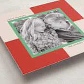"Checkmate" - Holiday Cards in Candy Cane by Morgan Kendall - Detail