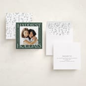"Equilateral" - Holiday Cards in Fir by Pink House Press - Assembled