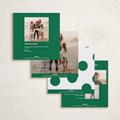 "Pompom" - Holiday Cards in Elf Shoes by Blustery August - Back of Card Options
