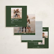 "square" - Holiday Cards in Spruce by JoAnn Jinks - Back of Card Options