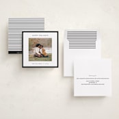 "square" - Holiday Cards in Charcoal by JoAnn Jinks - Assembled