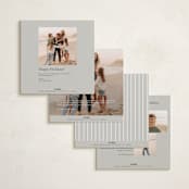 "Merry Squary" - Holiday Cards in Snowflake by Angela Thompson - Back of Card Options