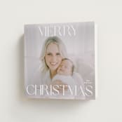 "Merry Squary" - Holiday Cards in Snowflake by Angela Thompson - Folded Card