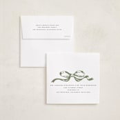 "Big Vintage Bow" - Holiday Cards in Fir by Teju Reval - FREE Recipient Addressing
