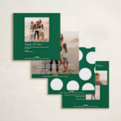 "Christmas Present" - Holiday Cards in Fir by Ghazal Ali - Back of Card Options