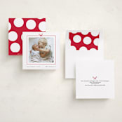 "Christmas Present" - Holiday Cards in Holly Berry by Ghazal Ali - Assembled