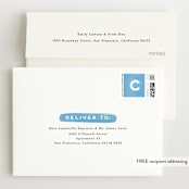 "Oh baby blue" - Baby Shower Thank You Cards in Aquamarine by Jennifer Wick - FREE Recipient Addressing