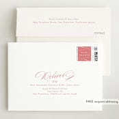 "Classique" - Baby Shower Thank You Cards in Peony by Carolyn MacLaren - FREE Recipient Addressing