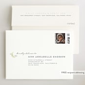 "Night Sky Mobile" - Baby Shower Thank You Cards in Cream by Stephanie Given - FREE Recipient Addressing
