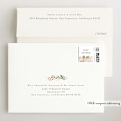 "Cascading Shower" - Baby Shower Thank You Cards in Sage by Jennifer Wick - FREE Recipient Addressing