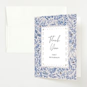 "Winter Cottage" - Baby Shower Thank You Cards in Ocean by Elly - Front