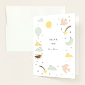 "magical adventure" - Baby Shower Thank You Cards in Mint by Angela Thompson - Front