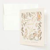 "Vintage woodland" - Baby Shower Thank You Cards in Ginger by Creo Study - Front