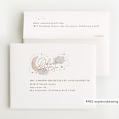 "Moon and stars" - Baby Shower Thank You Cards in Latte by Creo Study - FREE Recipient Addressing