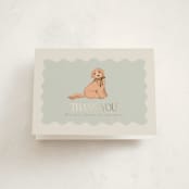 "Waiting for a sibling" - Baby Shower Thank You Cards in Sea Fog by Erin Kessler - Front
